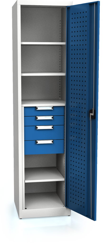 System cupboard UNI 1950 x 490 x 500 - shelves-drawers
